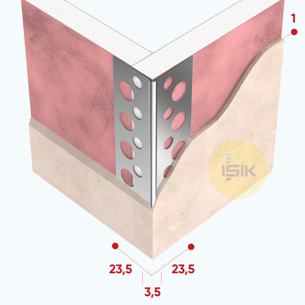 Aluminium Corner Bead with Smooth Surface