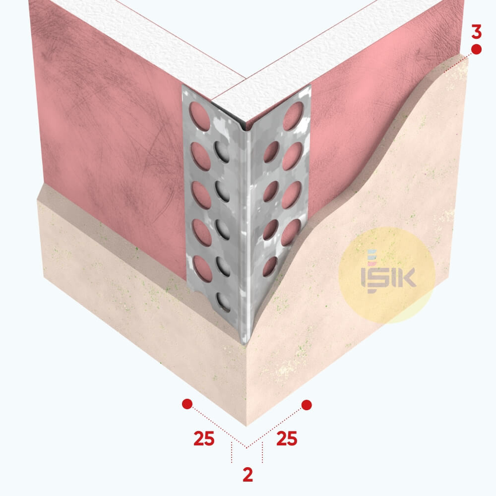 Galvanised Steel Corner Bead with Smooth Surface