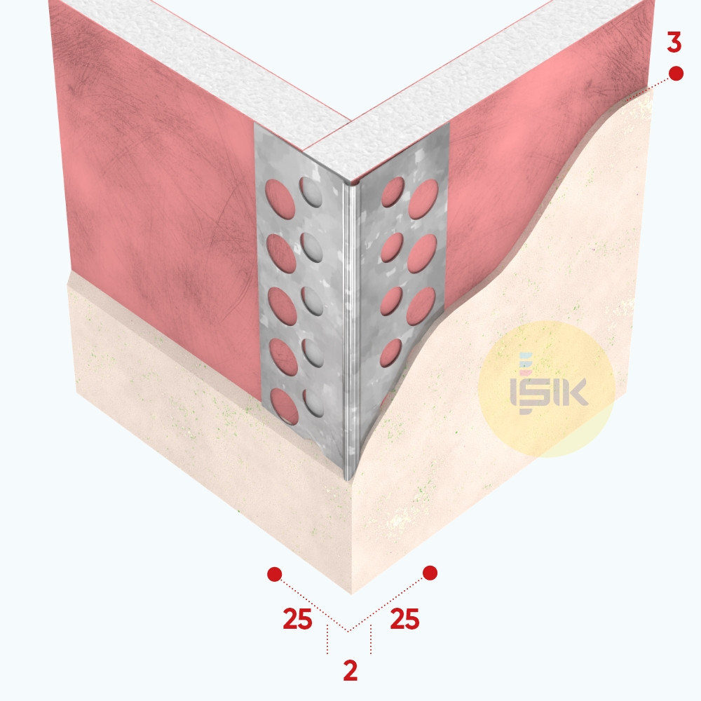 Galvanised Steel Corner Bead with Smooth Surface